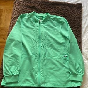 SURGICAL GREEN SCRUB JACKET-ADAR BRAND
